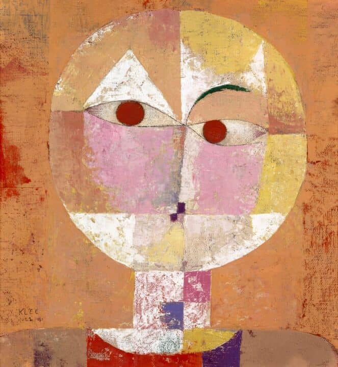 Senecio (Baldgreis) (1922) by Paul Klee-evocative of an openness to experience.