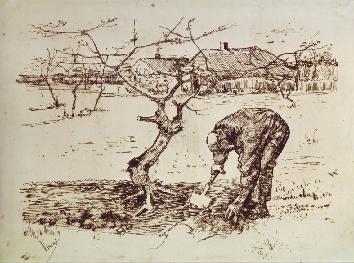 Van Gogh In the Orchard 1883 50 e1609516239891
