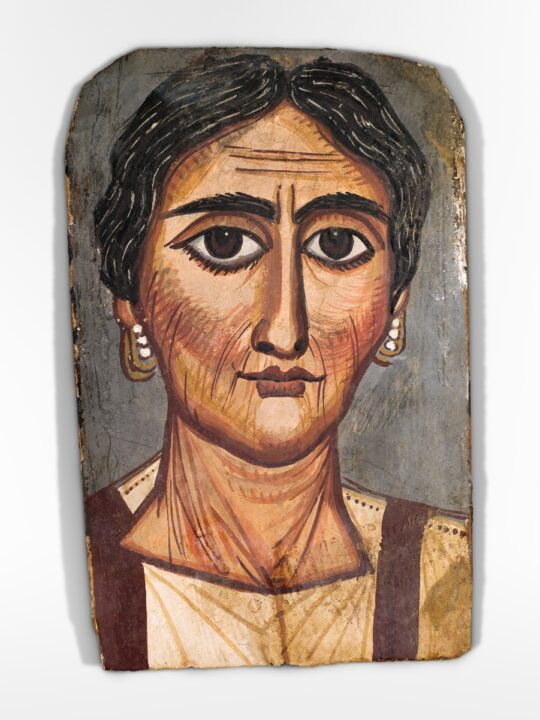 Portrait of a woman (2nd century) painting. Original public domain image from the Saint Louis Art Museum.