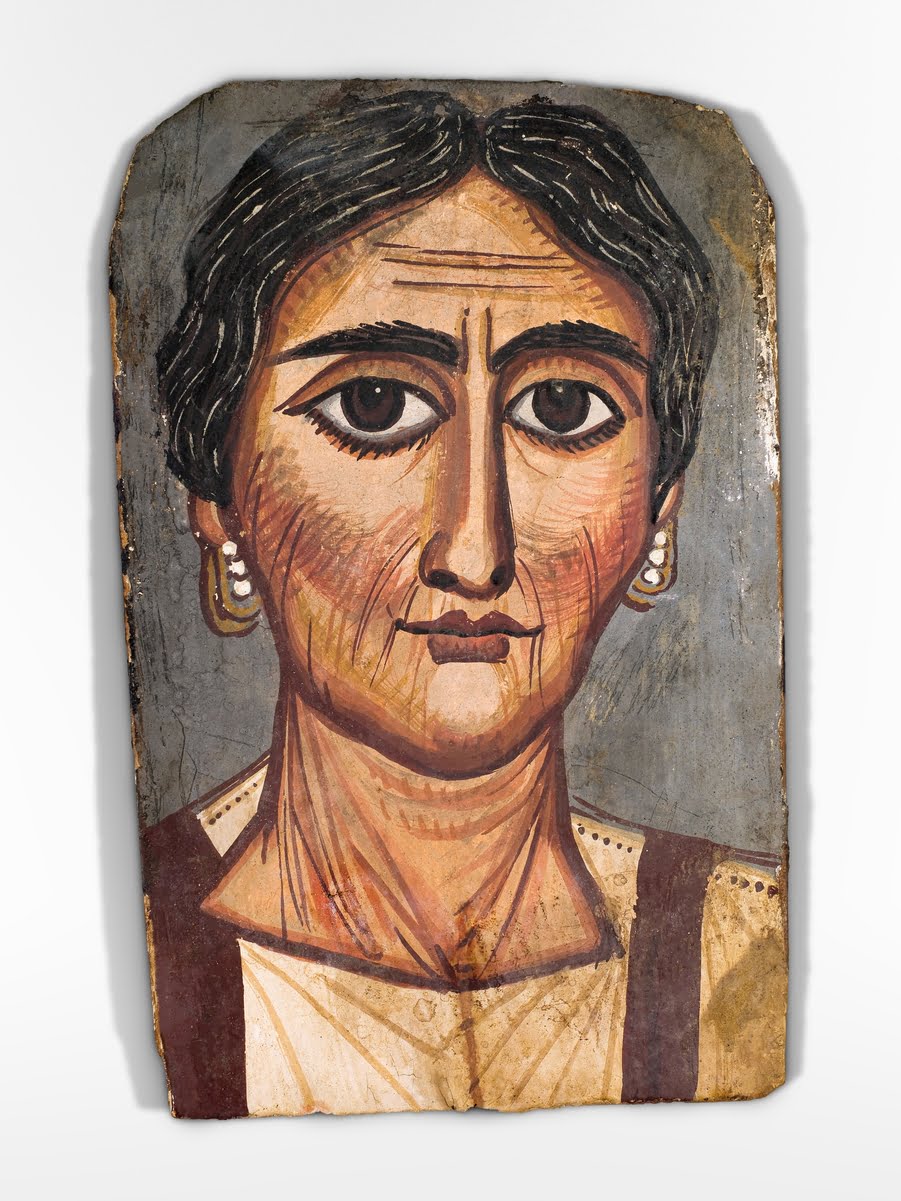 Portrait of a woman (2nd century) painting. Original public domain image from the Saint Louis Art Museum.