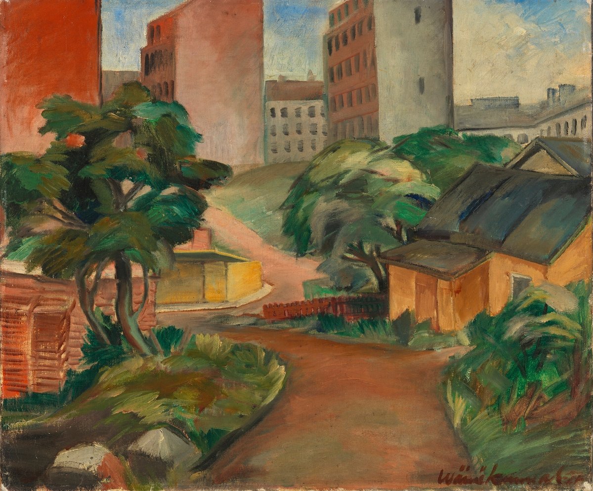 The city is coming, 1927, Väinö Kunnas; from Finnish National Gallery